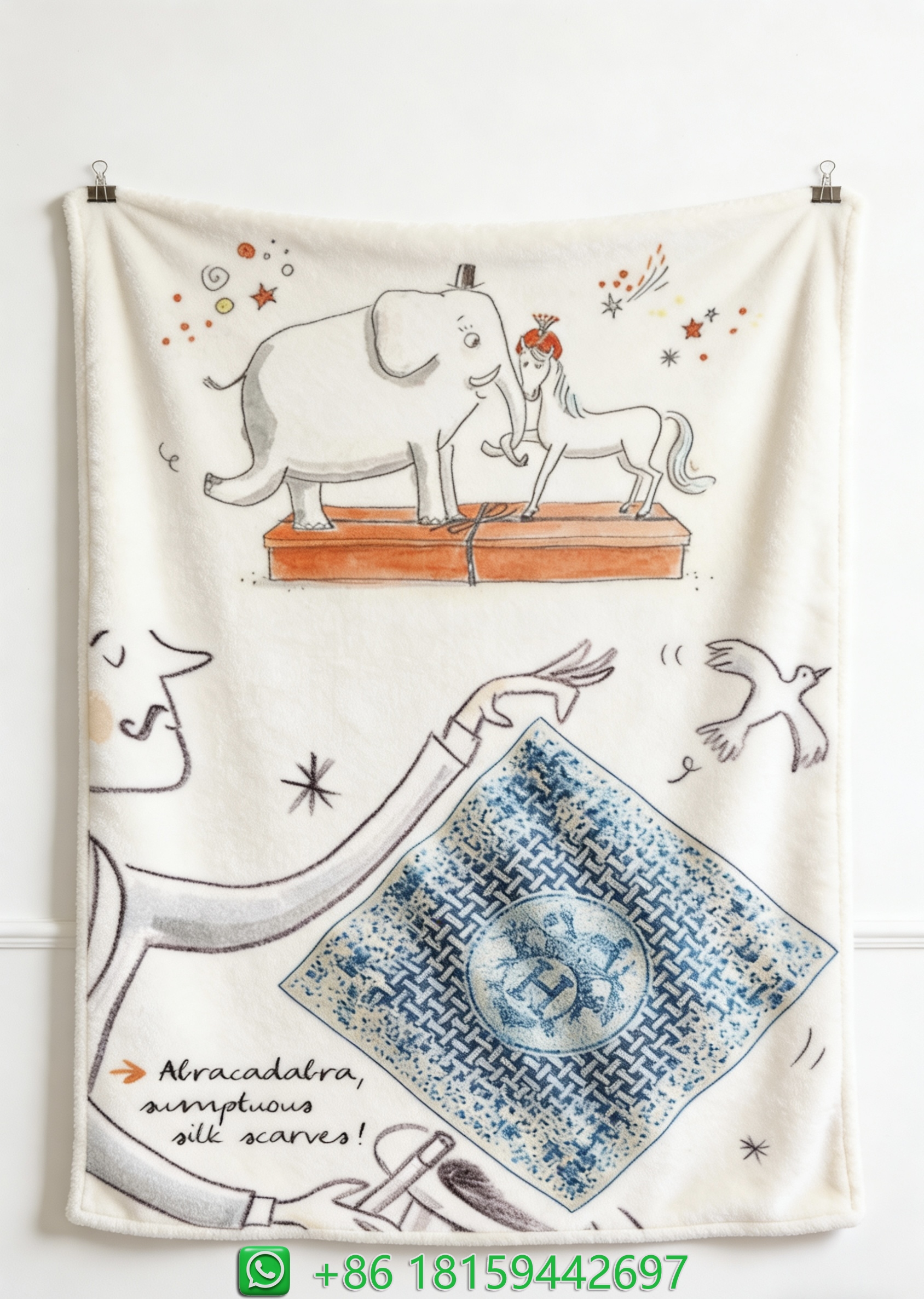Hermes Throw Blankets